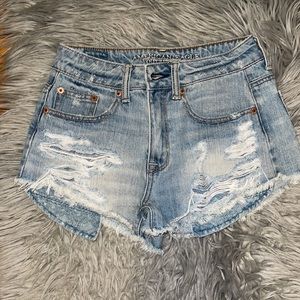 American eagle high-rise festival shorts